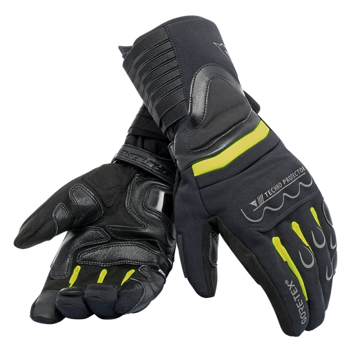 Dainese Scout 2 Unisex Gore-Tex Gloves in Black/Fluo Yellow/Black