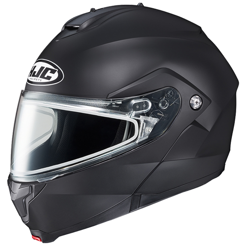 HJC C10 Solid With Dual-Lens Shield Snow Helmet in Semi-flat Black