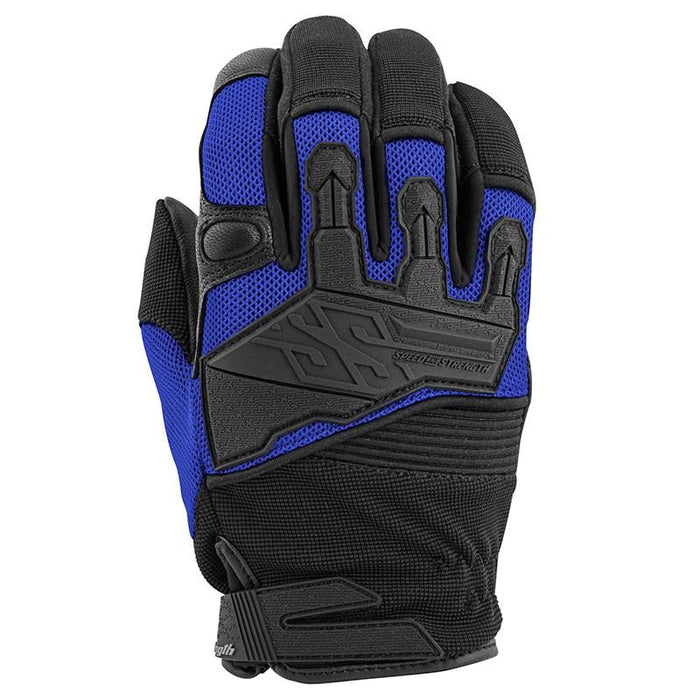 SPEED AND STRENGTH Hammer Down™ Mesh Gloves Men's Motorcycle Gloves SPEED AND STRENGTH Blue S 