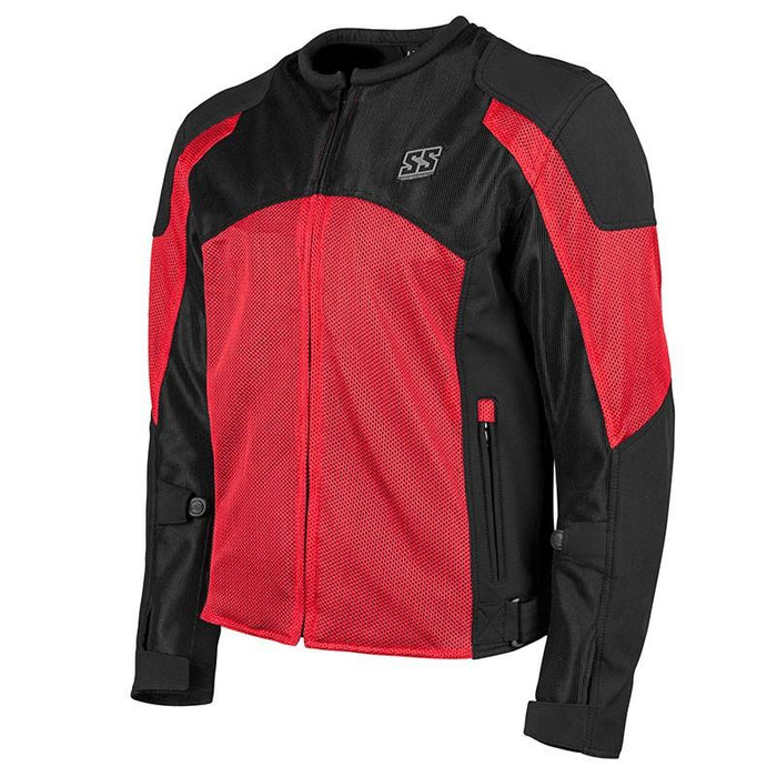 SPEED AND STRENGTH Midnight Express™ Mesh Jackets Men's Motorcycle Jackets SPEED AND STRENGTH Red S 