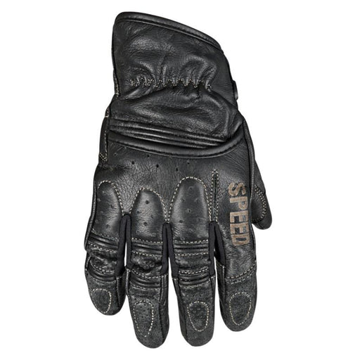 SPEED AND STRENGTH Rust and Redemption™ Leather Gloves Men's Motorcycle Gloves SPEED AND STRENGTH Black S 