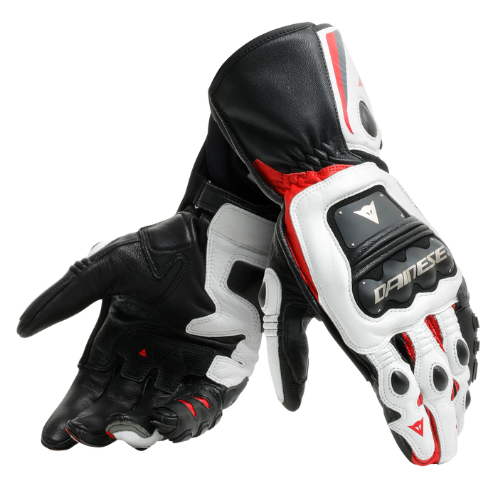 Dainese Steel-Pro Gloves in Black/White/Red