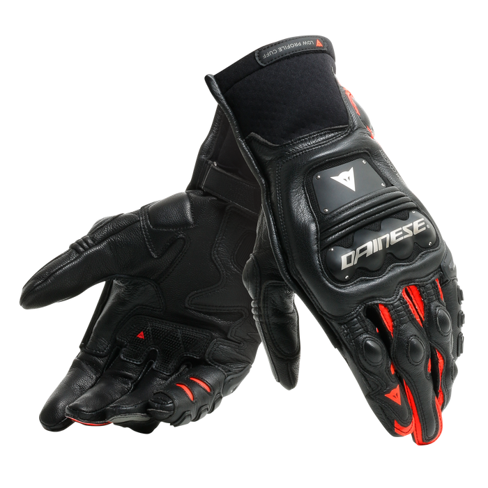 Dainese Steel-Pro In Gloves in Black/Fluo Red