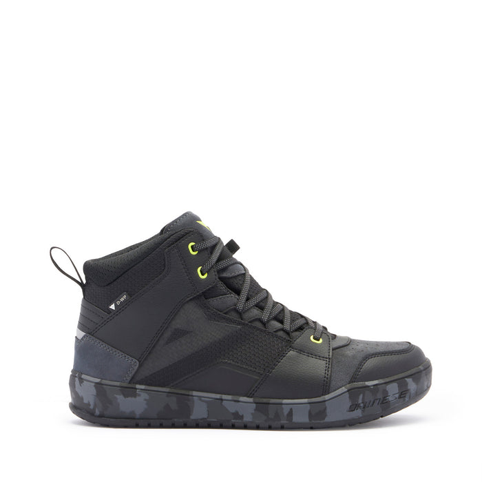 Dainese Suburb D-WP Shoes in Black/Camo/Yellow
