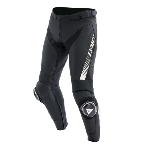 Dainese Super Speed Leather Pants in Black/White
