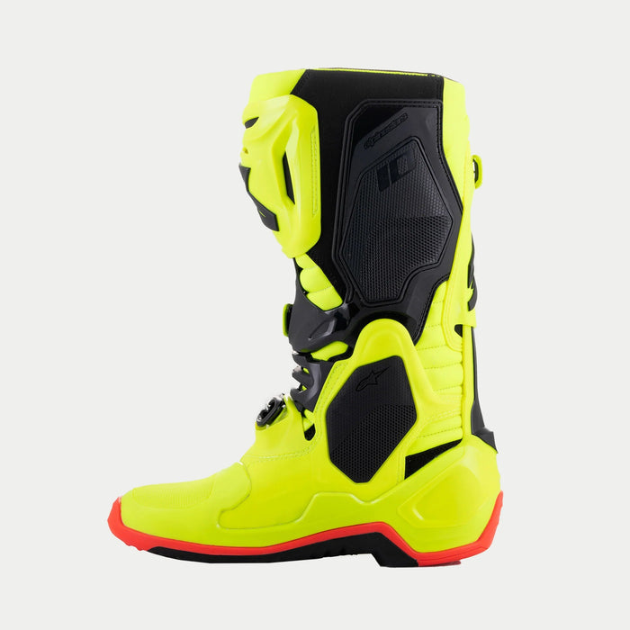 Alpinestars Tech 10 Boots in Yellow/Black/Red