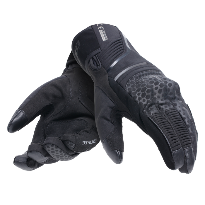 Dainese Tempest 2 D-Dry Short Gloves in Black