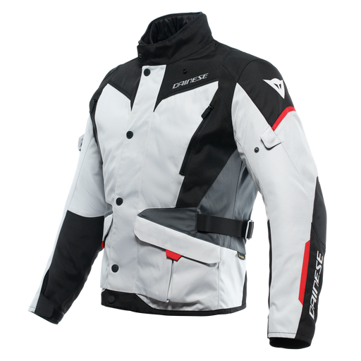 Dainese Tempest 3 D-Dry Jacket in Glacier Grey/Black/Lava Red