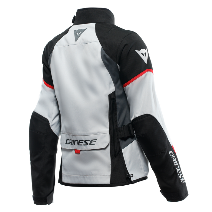 Dainese Tempest 3 D-Dry Lady Jacket in Glacier Grey/Black/Lava Red