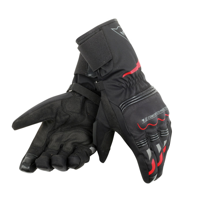Tempest Unisex D-Dry Long Gloves in Black/Red