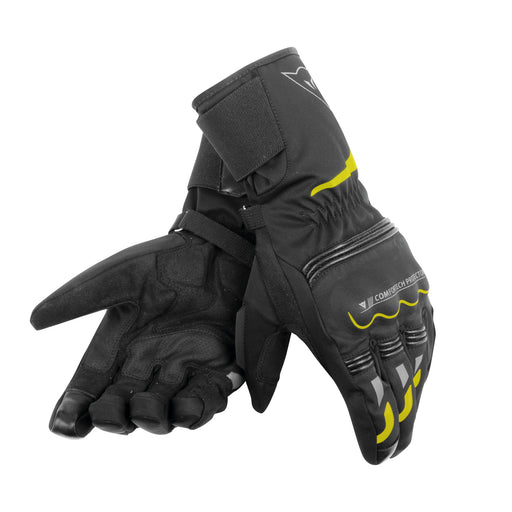 Tempest Unisex D-Dry Long Gloves in Black/Neon Yellow