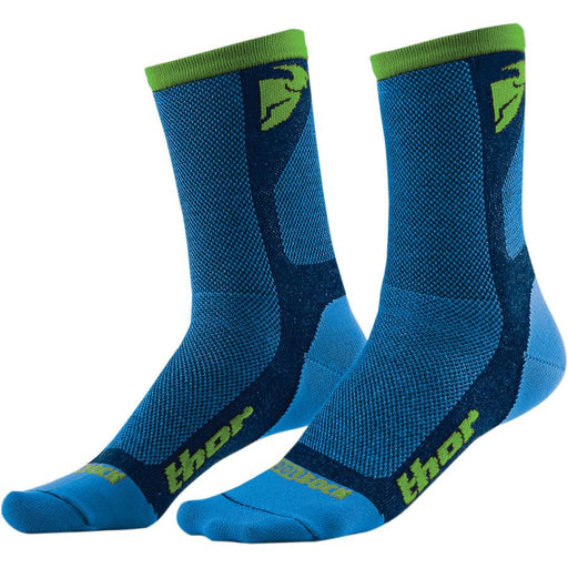 Thor Dual Sport Socks Men's Base Layers Thor Blue/Green 09-Jun 