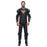Dainese Tosa Leather One Piece Perforated Suit in Black/Fluo Red/White
