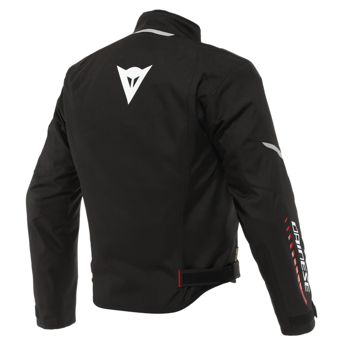 Dainese Veloce D-Dry Jacket in Black/White/Lava Red