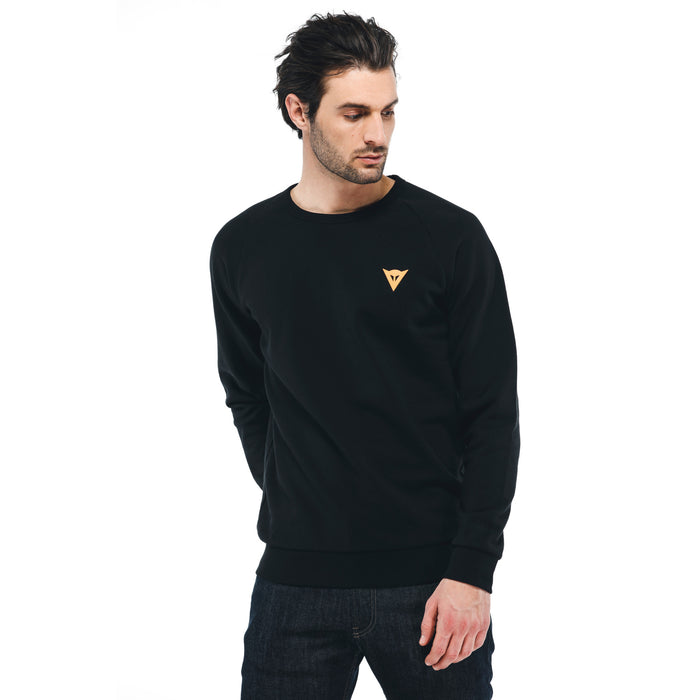 Dainese Vertical Sweatshirt in Black/Orange