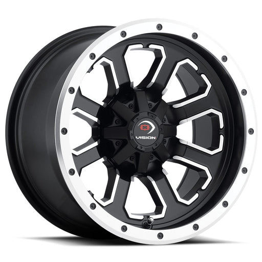 Vision Wheel 548 - Commander in Matte Black - Machined Face