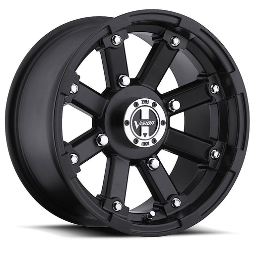 Vision Wheel 393 - Lock Out in Matte Black