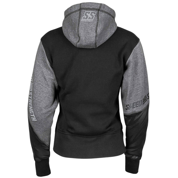 SPEED AND STRENGTH Women's Cat Out'a Hell™ Armoured Hoody in Black/Grey - Back