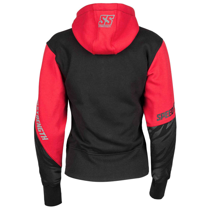 SPEED AND STRENGTH Women's Cat Out'a Hell™ Armoured Hoody in Red/Black - Back