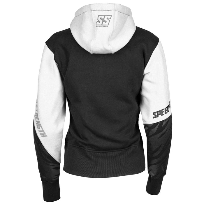 SPEED AND STRENGTH Women's Cat Out'a Hell™ Armoured Hoody in White/Black - Back
