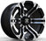 TRAXION X-3 Wheel in Machined/Black