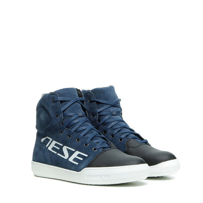 Dainese York D-WP Shoes in Black Iris/White